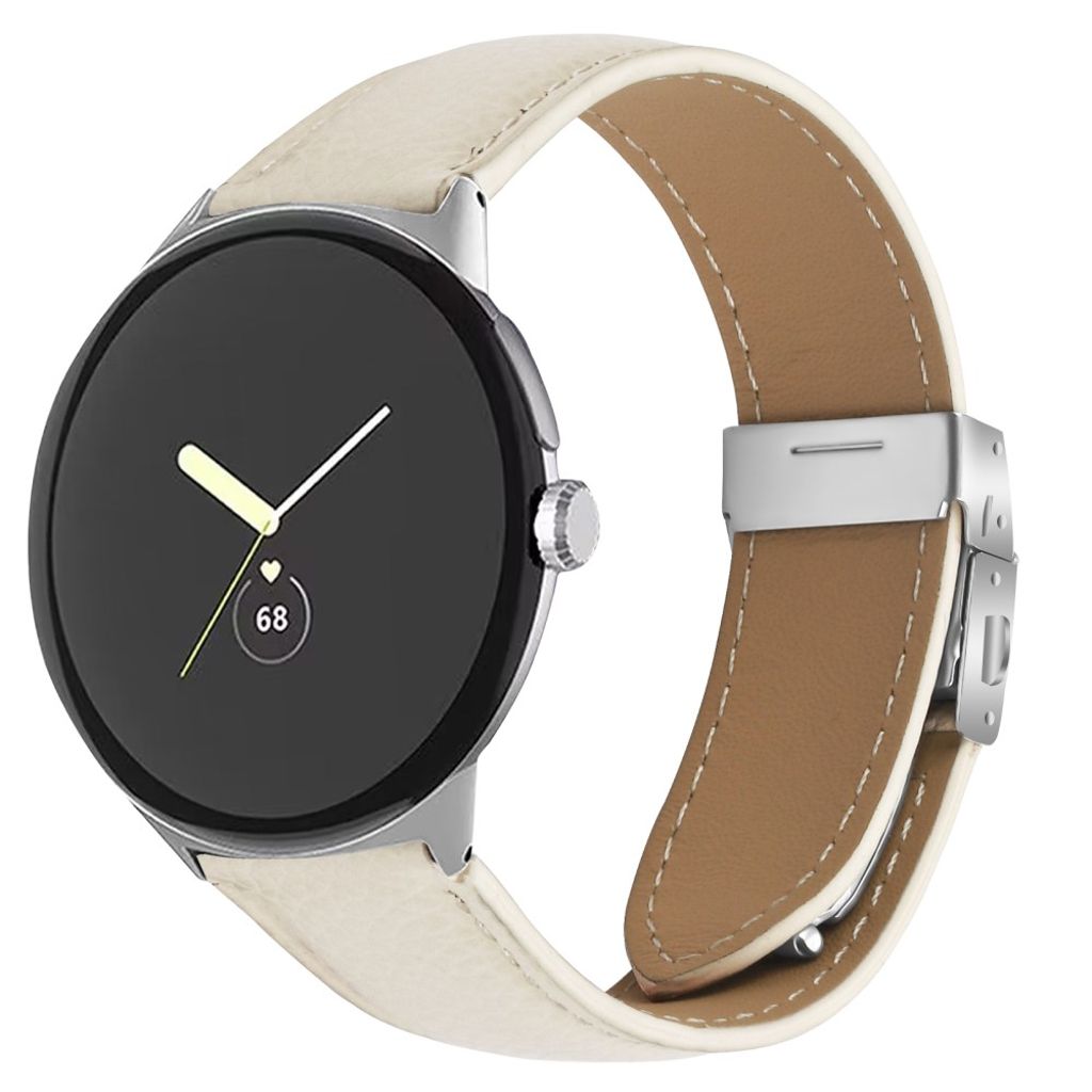 Google Pixel Watch 4 41 mm jne. kellonranneke nahkaa - beige