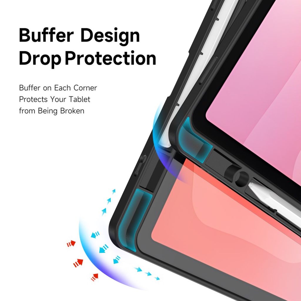 DUX DUCIS Samsung Galaxy Tab S11 kotelo origami-jalusta - musta