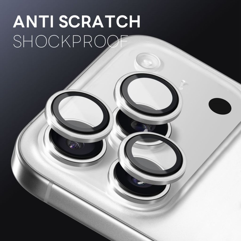 NORTHJO iPhone 17 Pro Max / 17 Pro Lens protector 9H - Silver