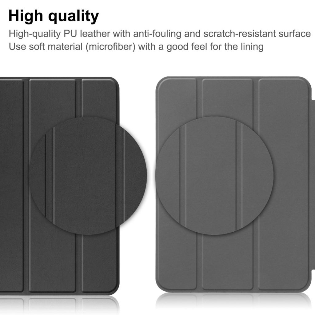 iPad A16 11" 2025 / 10.9" 2022 Tri-fold flip cover - Sort