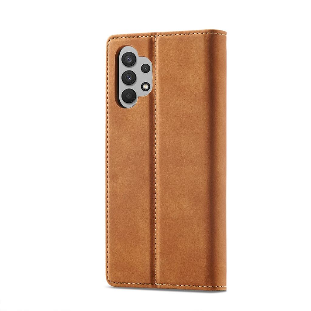 LC.IMEEKE Samsung Galaxy A32 4G Lompakkokotelo - Ruskea