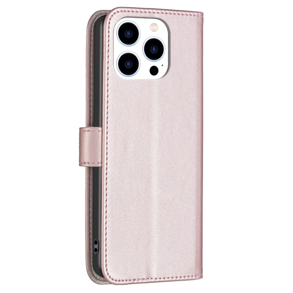 BINFEN COLOR iPhone 14 Pro Max Wallet Cover - Rose Gold