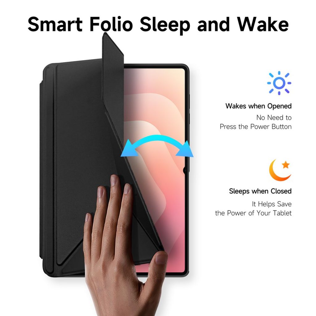 DUX DUCIS Samsung Galaxy Tab S12 Ultra/S11 Ultra Origami-fodral - Svart