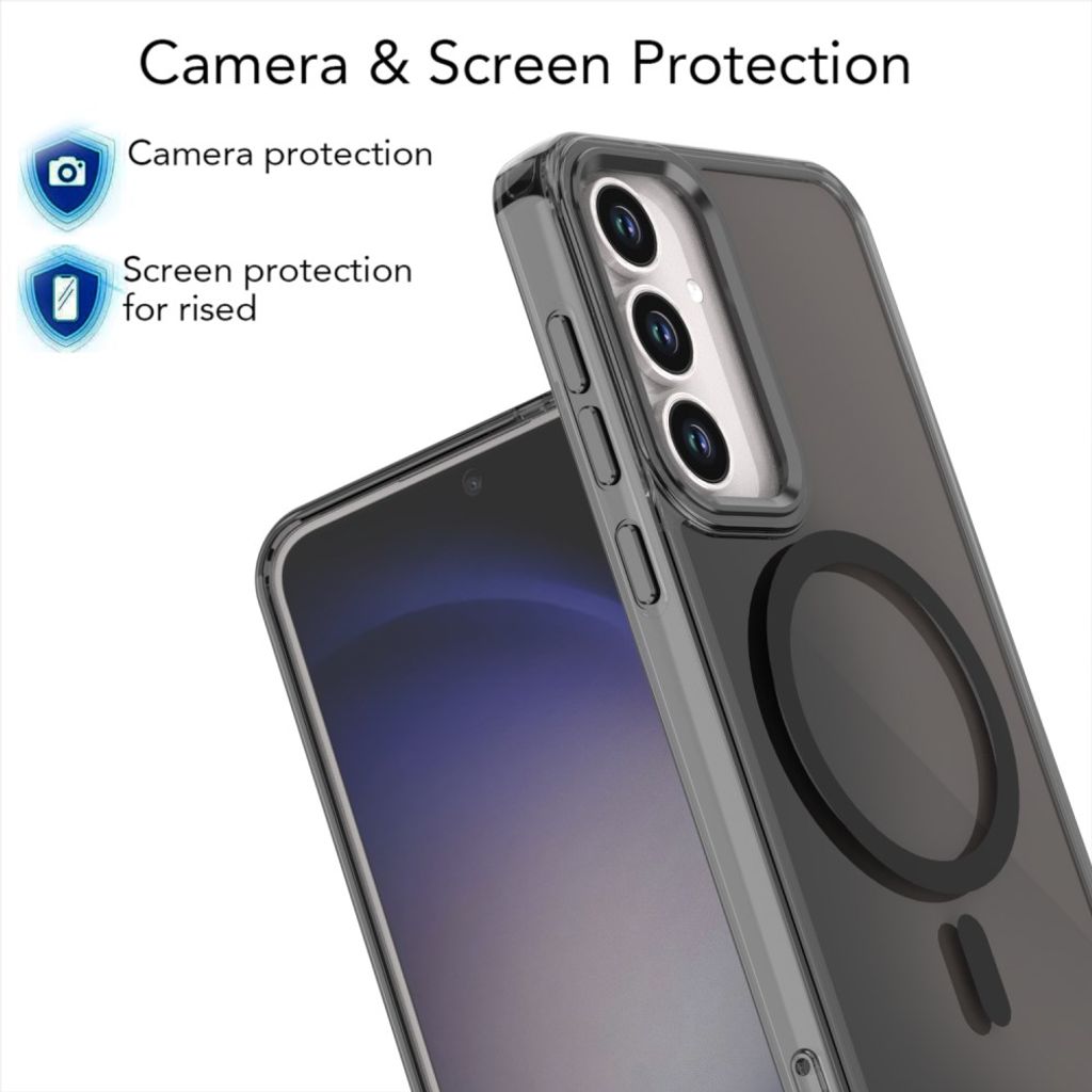 Samsung Galaxy S26 FE Magnetisk Cover Farveskiftende TPU - Sort
