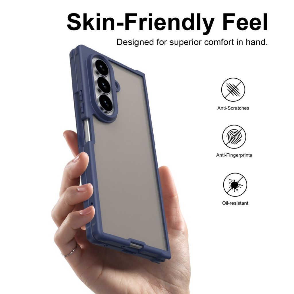 Samsung Galaxy Z Fold8 Ultra Matteret Cover - Blå