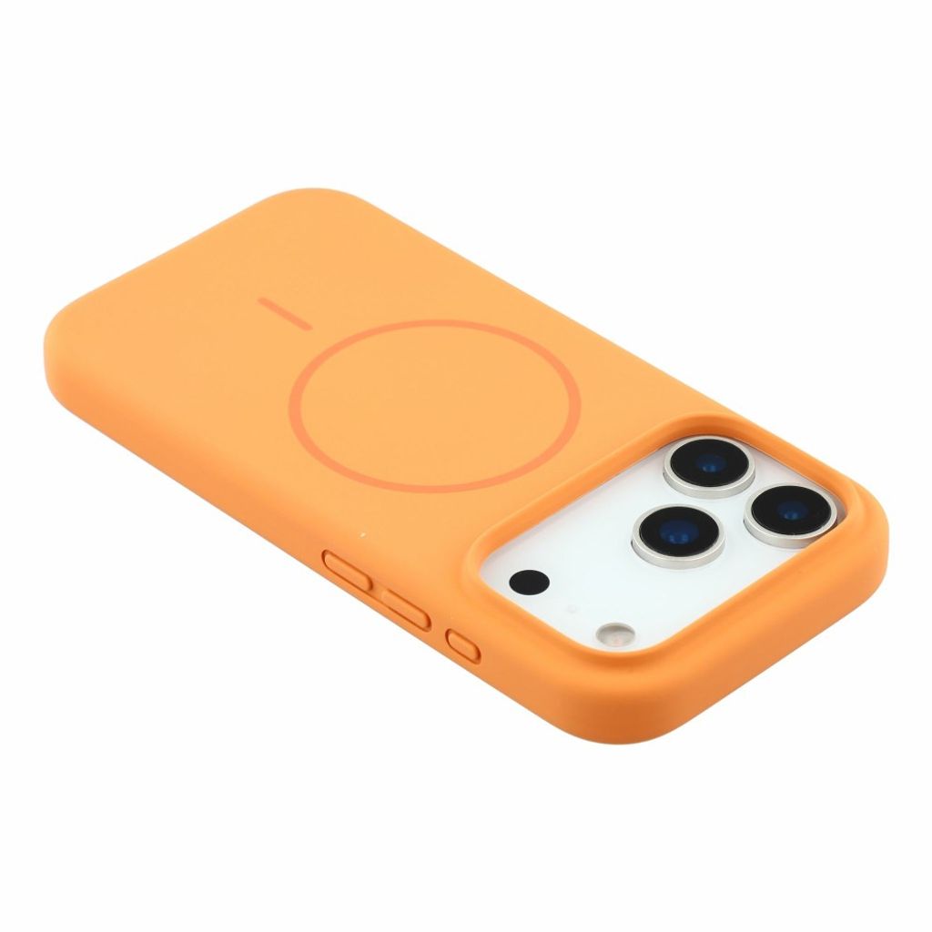 X-LEVEL iPhone 18 Pro Max/17 Pro Max MagSafe kuori silikonista - Oranssi