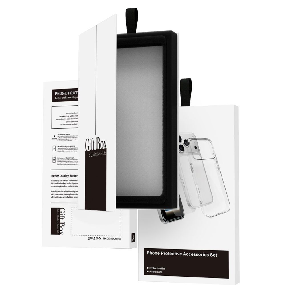 iPhone Air 2-in-1 TPU Kuori ja Alumiini-silikonilasi Näytönsuoja - Läpinäkyvä