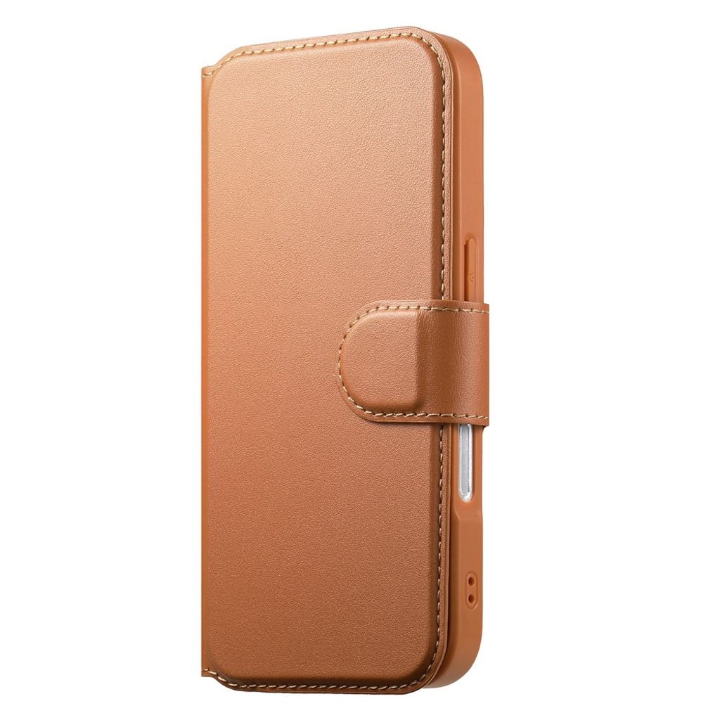 Caseneo iPhone 16 Pro Max Plånboksfodral RFID-blockerande – Brun