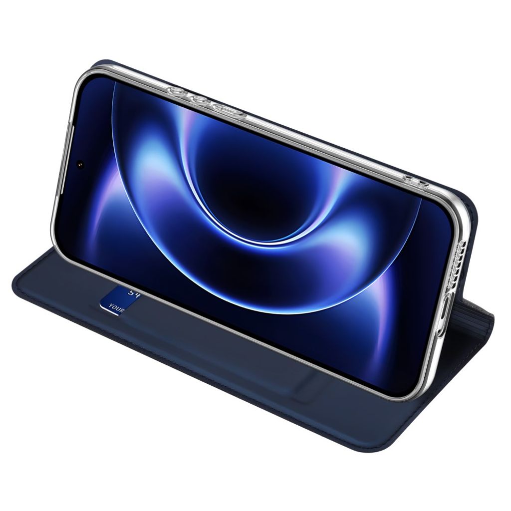 DUX DUCIS Xiaomi 17 Ultra 5G Lommeboketui Kortholder/Stativ – Blå