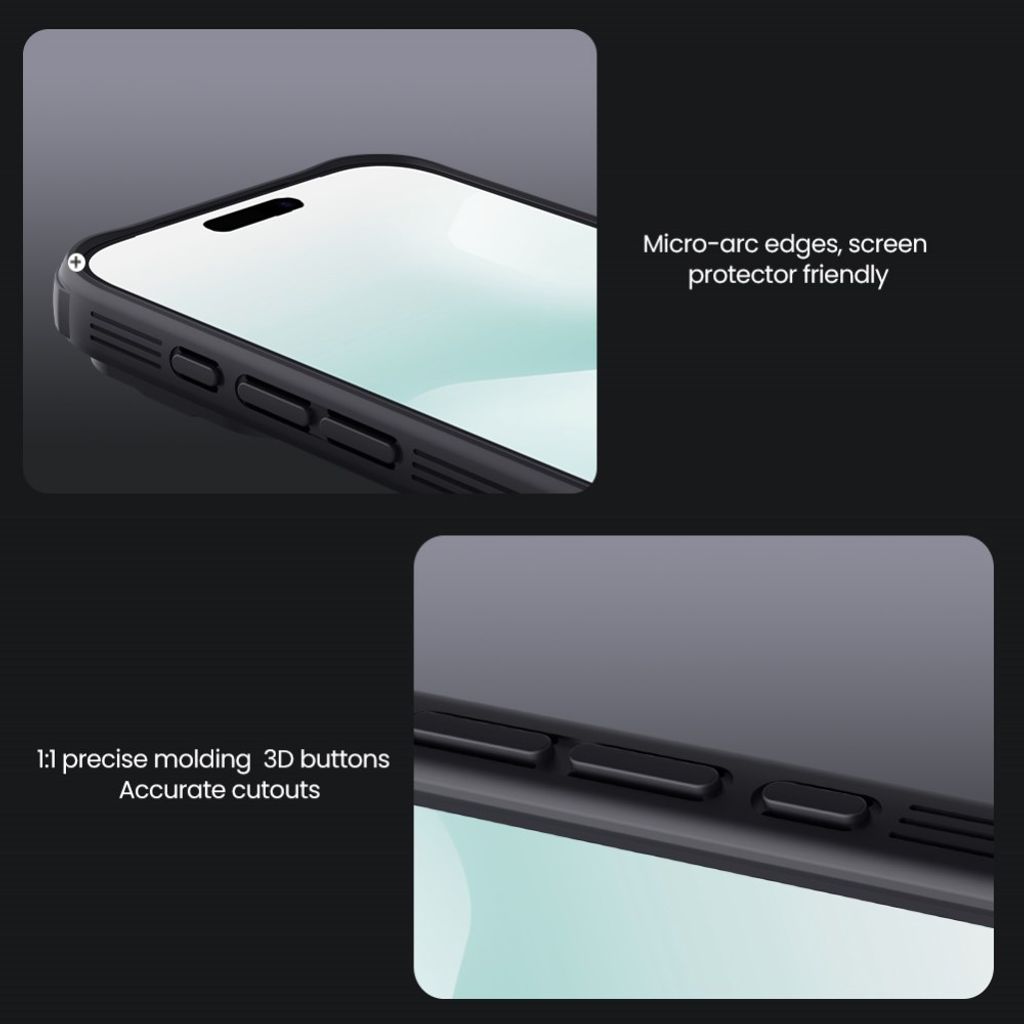 NILLKIN iPhone 18 Pro/17 Pro MagSafe-deksel med kamera-deksel – Svart