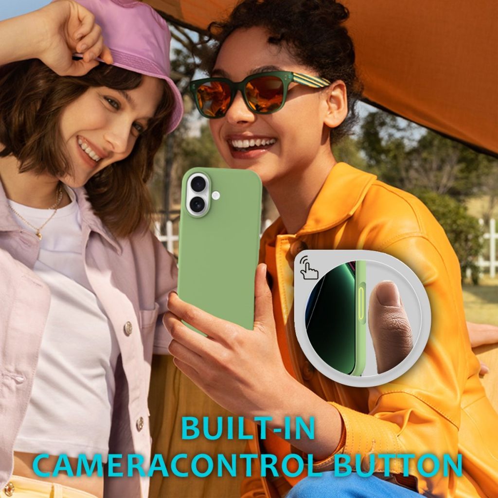 iPhone 17 silicone phone case - green