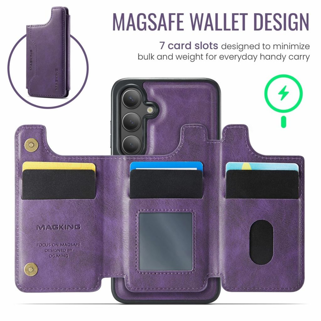 MAGKING Samsung Galaxy S25 FE Case with MagSafe - Purple
