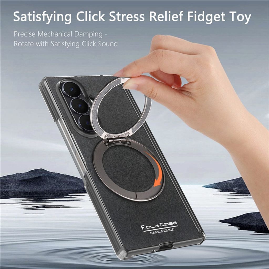 Samsung Galaxy Z Fold8 Ultra MagSafe kuori rengasjalustalla - Musta