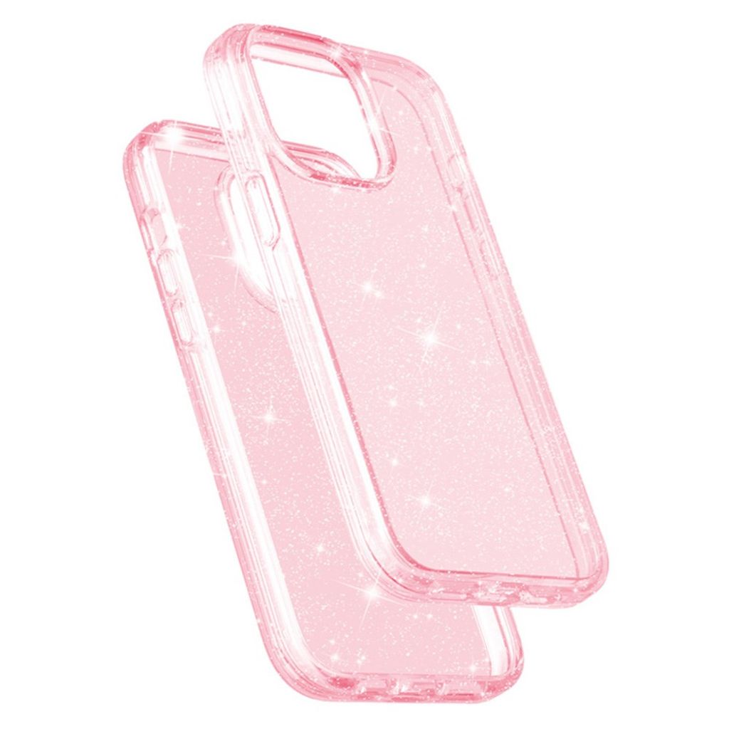 AMORUS iPhone 12 Pro Max Cover Glitter - Lyserød