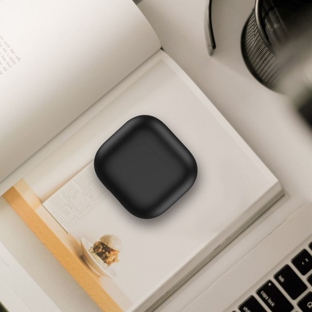 AHASTYLE Apple AirPods 4 Skal Silikon Stötsäker - Svart