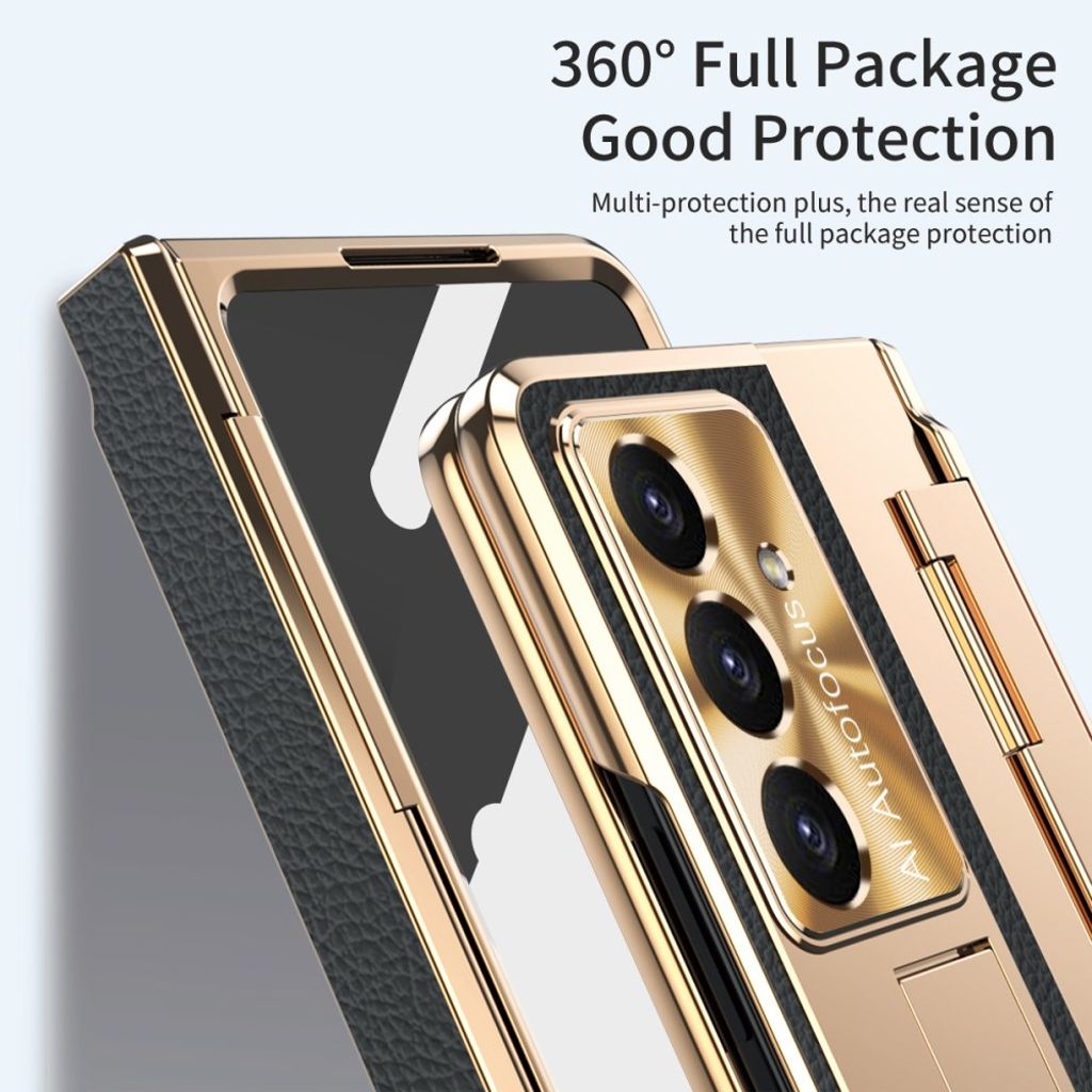 Samsung Galaxy Z Fold7 5G Skal med skärmskydd - Gul + Svart