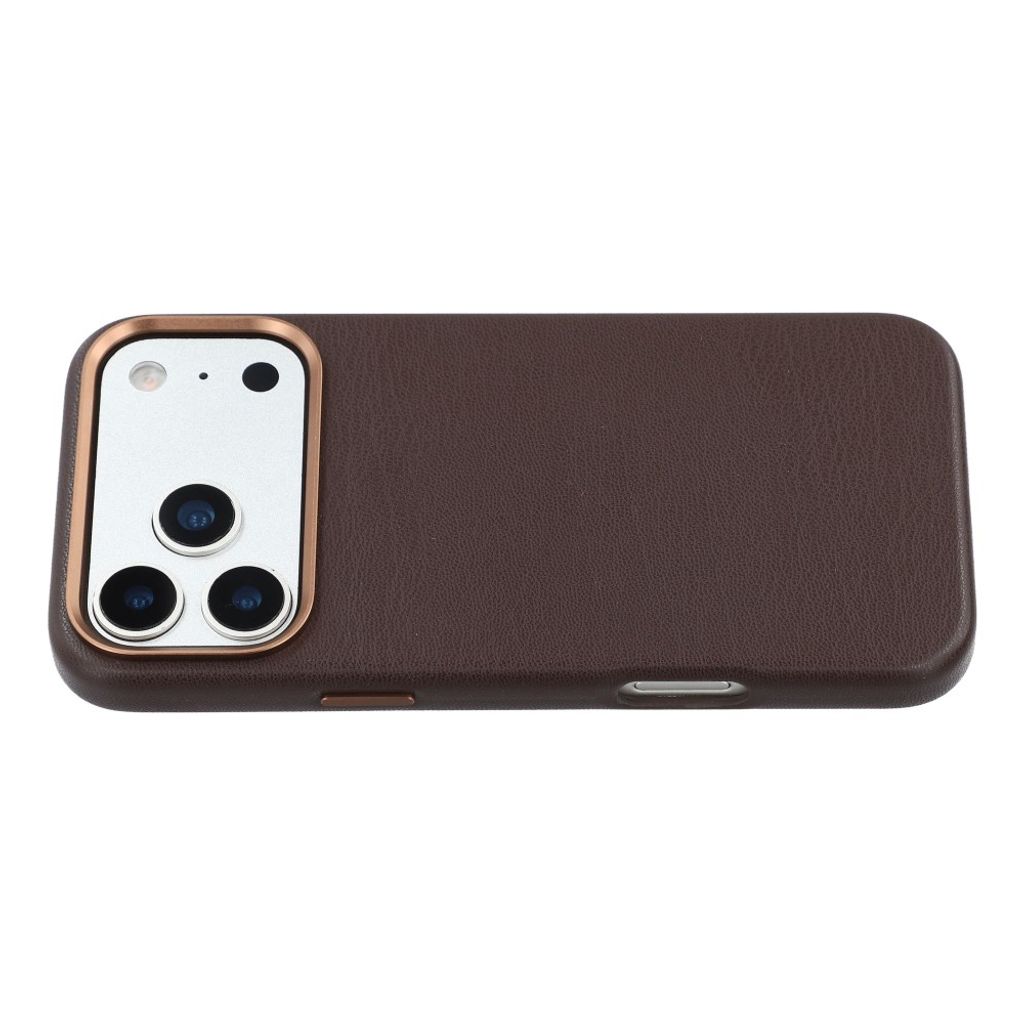iPhone 18 Pro Max/17 Pro Max Skal i PU-läder - Mörkbrun