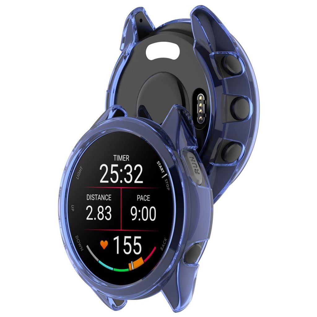 Garmin Forerunner 165/165 Music TPU-deksel - gjennomsiktig blå
