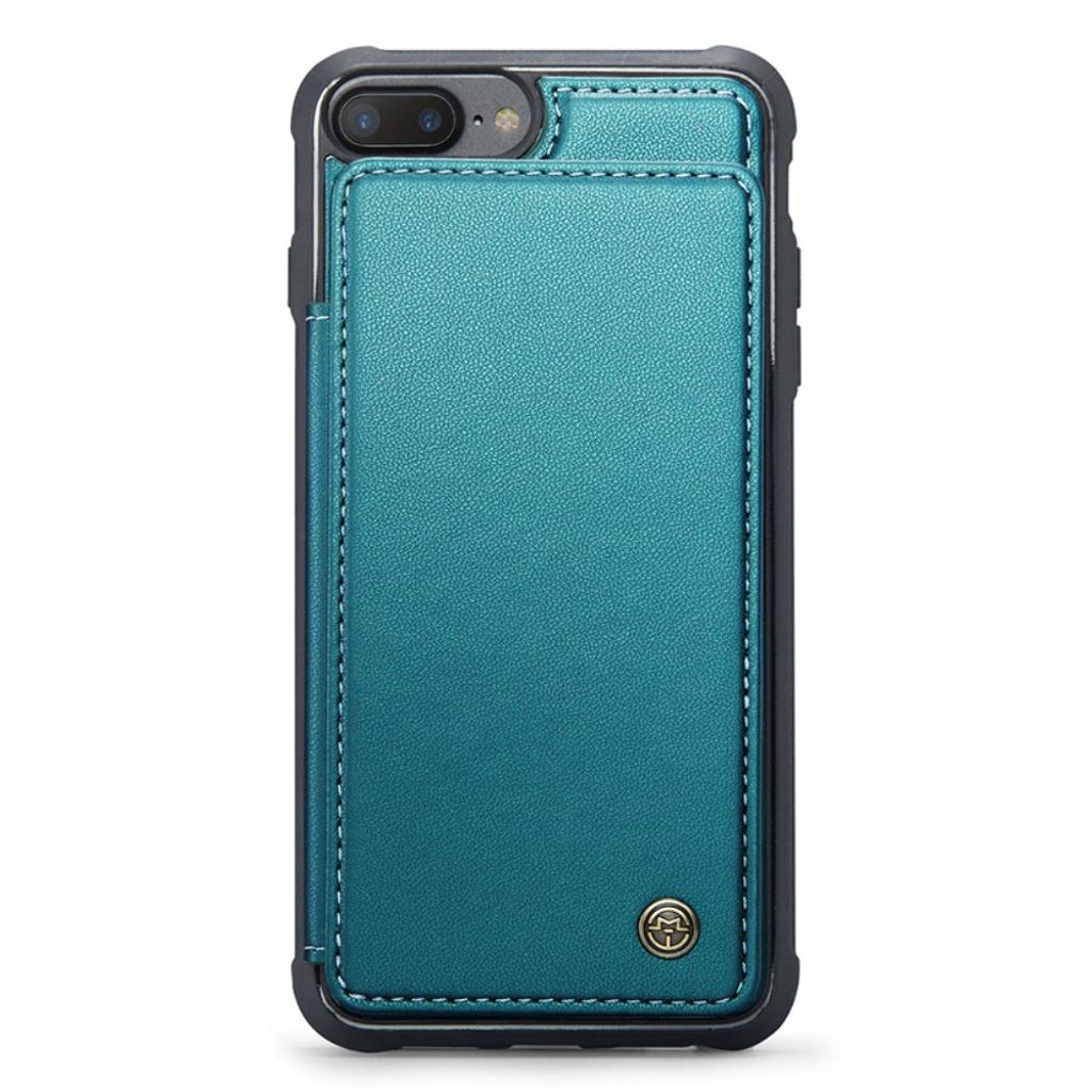 CASEME iPhone 6 Plus/6s Plus/7 Plus/8 Plus Cover med 5 Kortplads - Grøn