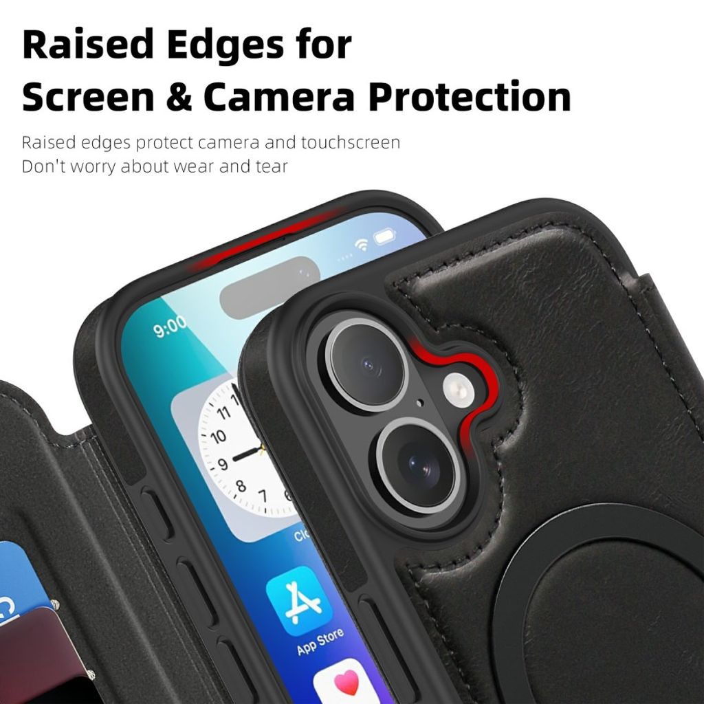 iPhone 17 Pro MagSafe Cover with Card Slots - Black