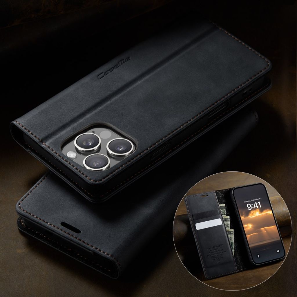 CASEME iPhone 16 Pro Etui med Stativ - Svart