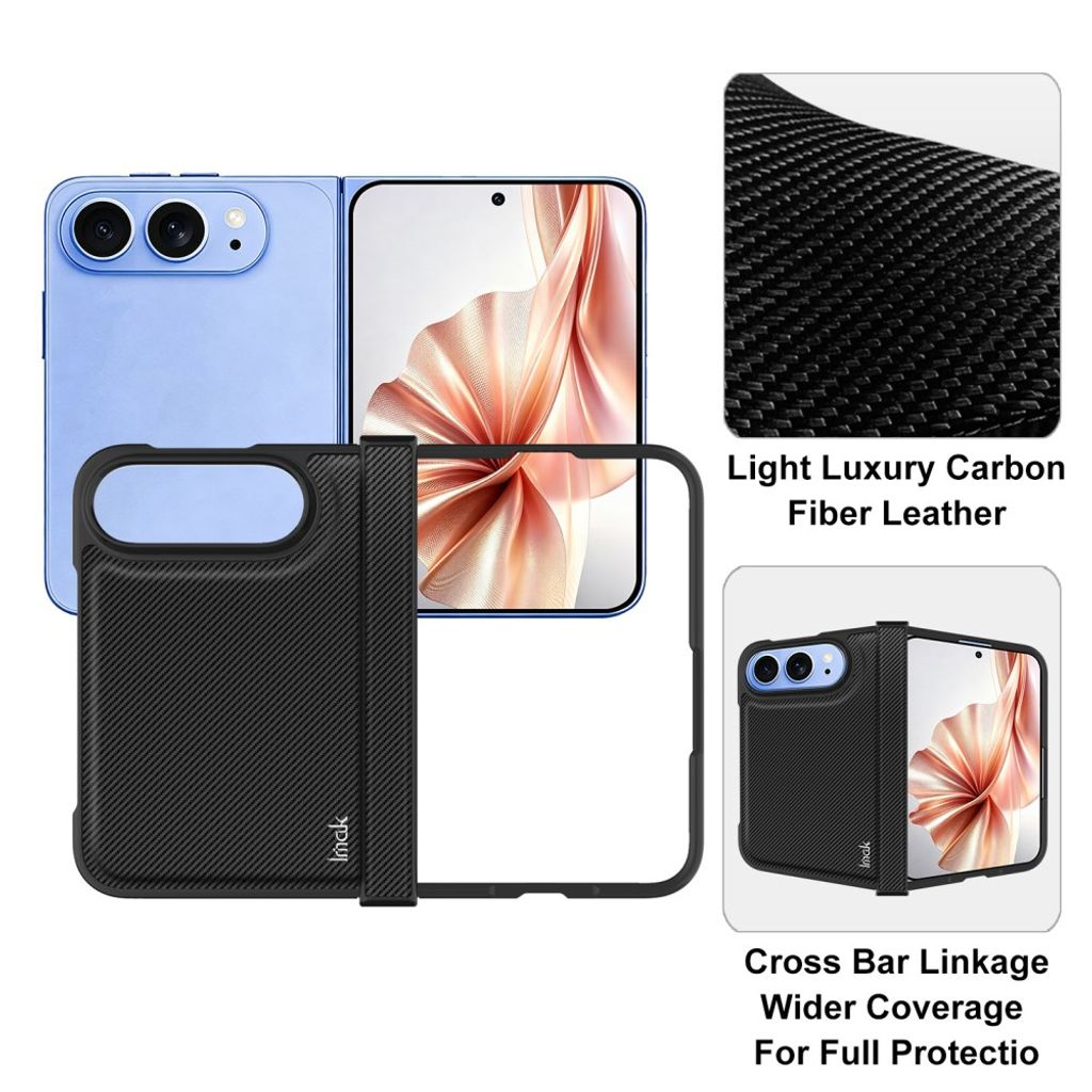 IMAK iPhone Duo Skal med kolfibertextur - Svart