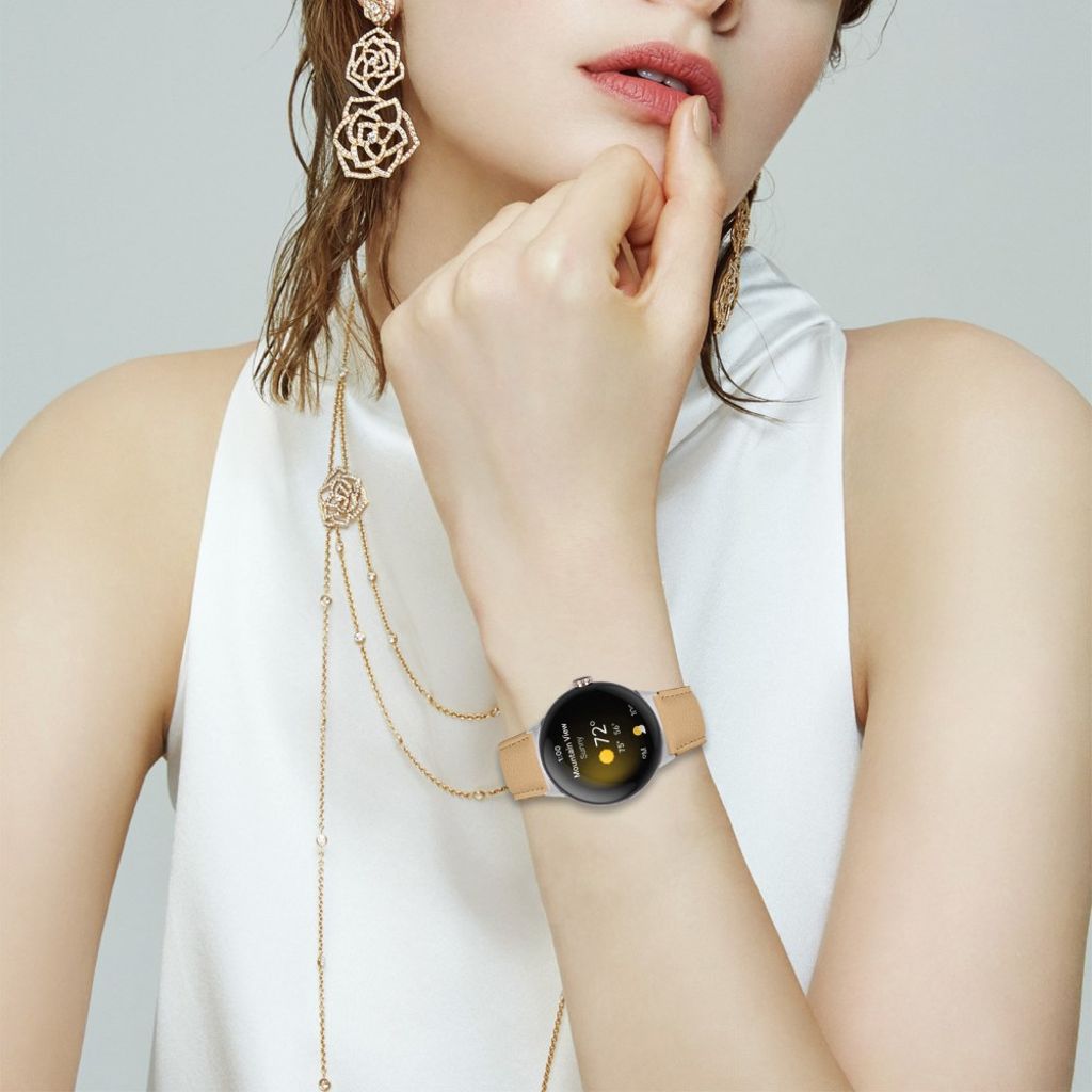 Google Pixel Watch 4 41 mm jne. kellonranneke nahkaa - vaaleanruskea