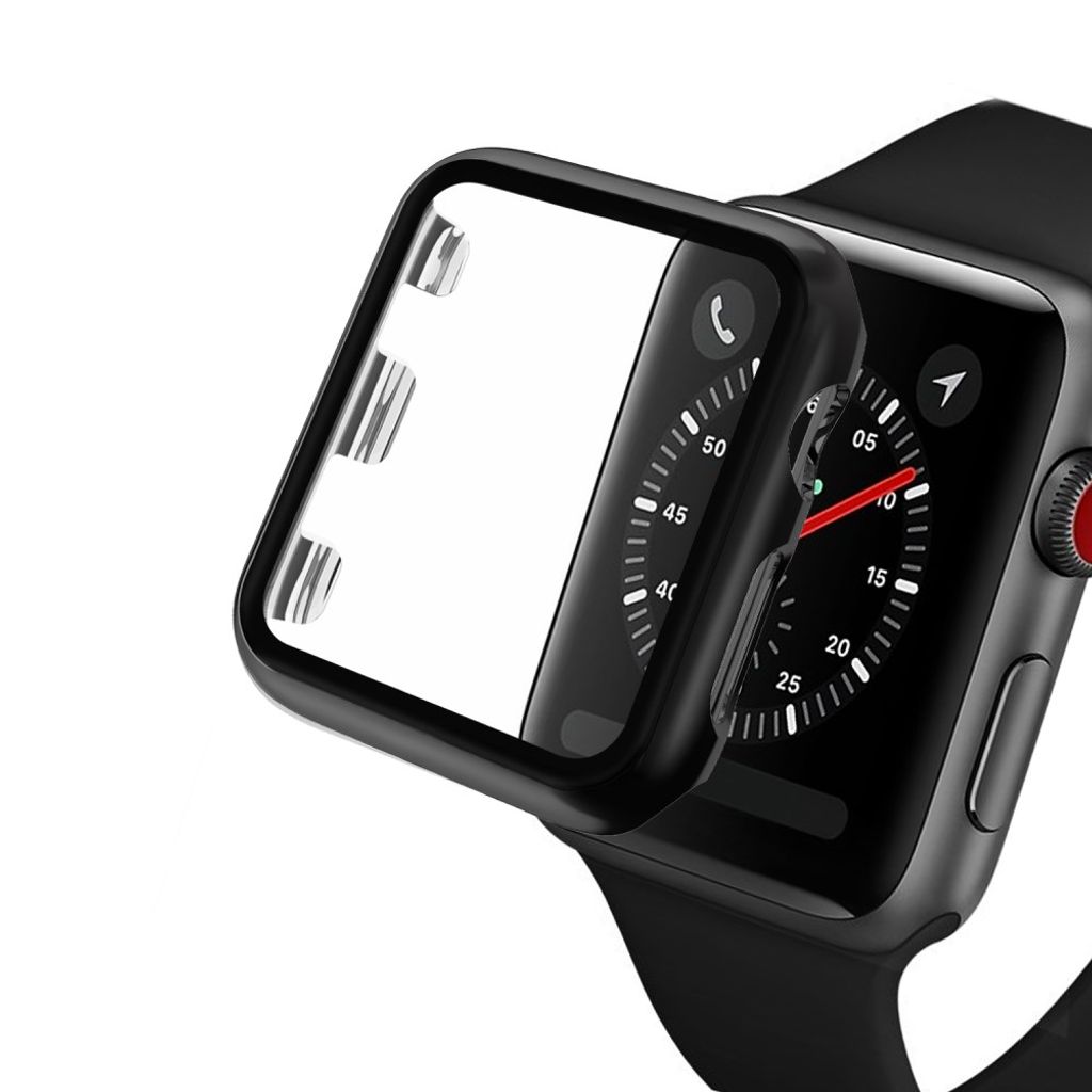 Apple Watch SE/SE (2022)/Serie 6/5/4 44mm Cover med Skærmbeskyttelse – Sort