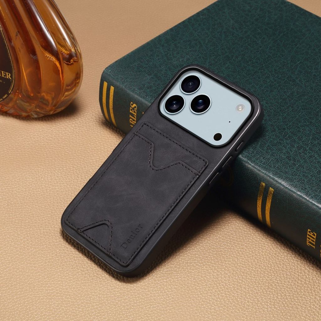 DENIOR iPhone 17 Pro Case with Stand - Black