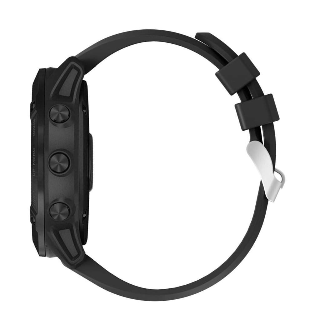 Garmin Fenix 7X/6X/5X etc. Urrem med Metalspænde - Sort