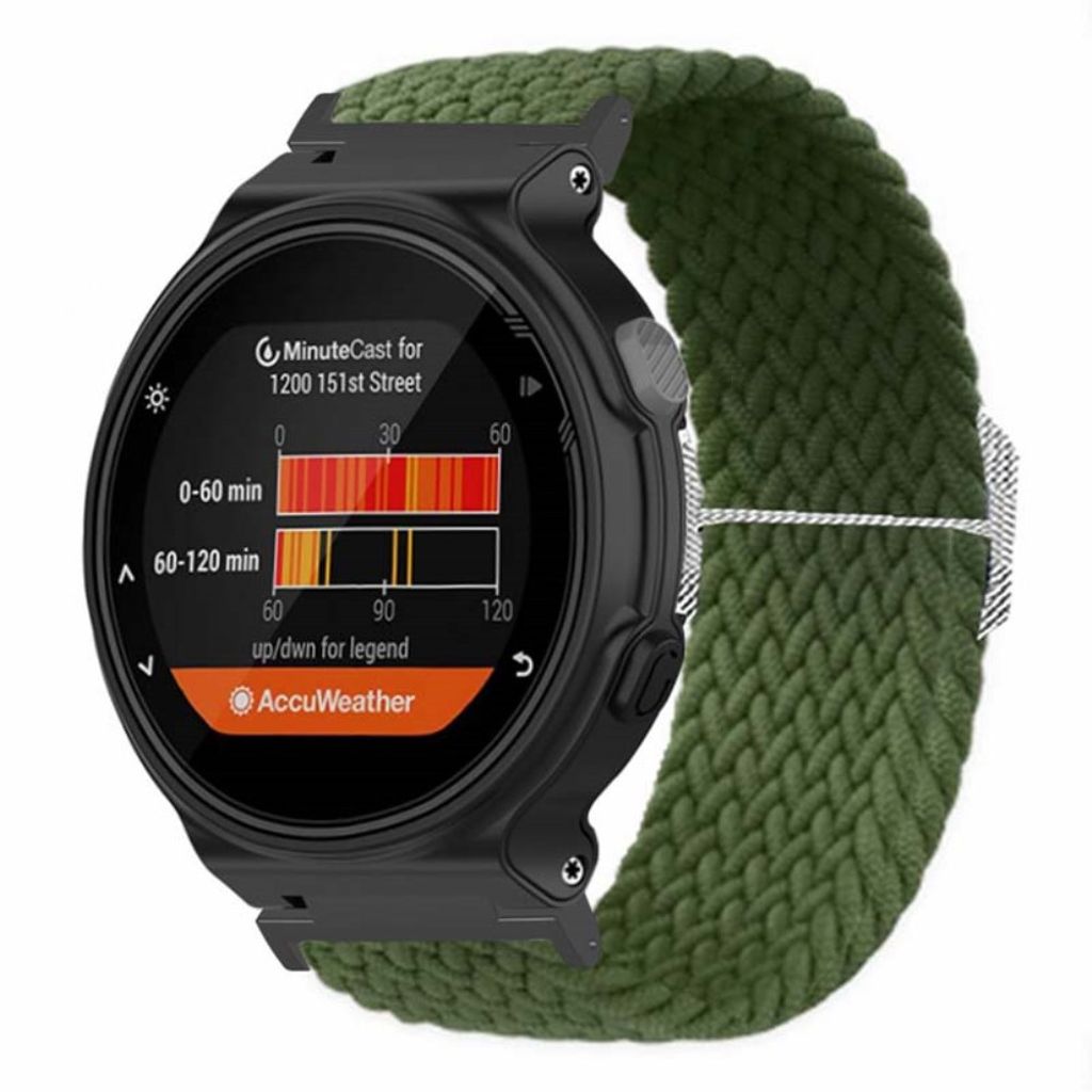 Garmin Forerunner 220/230/235/620/630/735X nylon klokkerem - Grønn