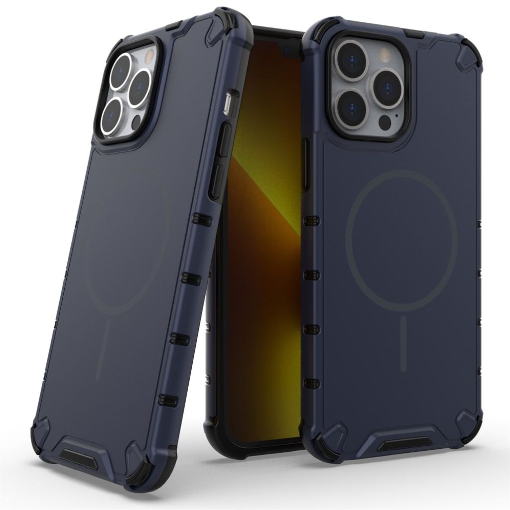 iPhone 14 Pro MagSafe Skal Stötsäker - Blå