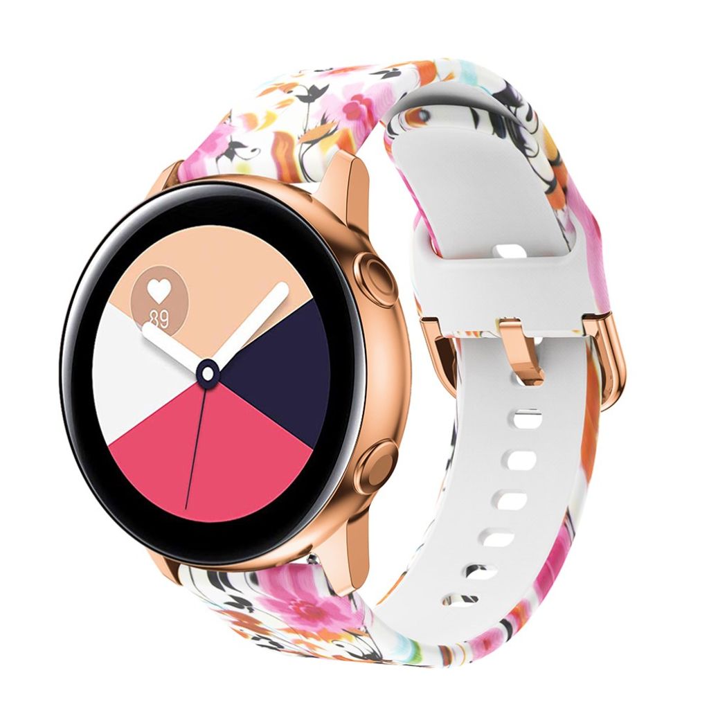 Samsung Gear S3 Frontier/Classic m.fl. Klockarmband med Tryck - Blommor