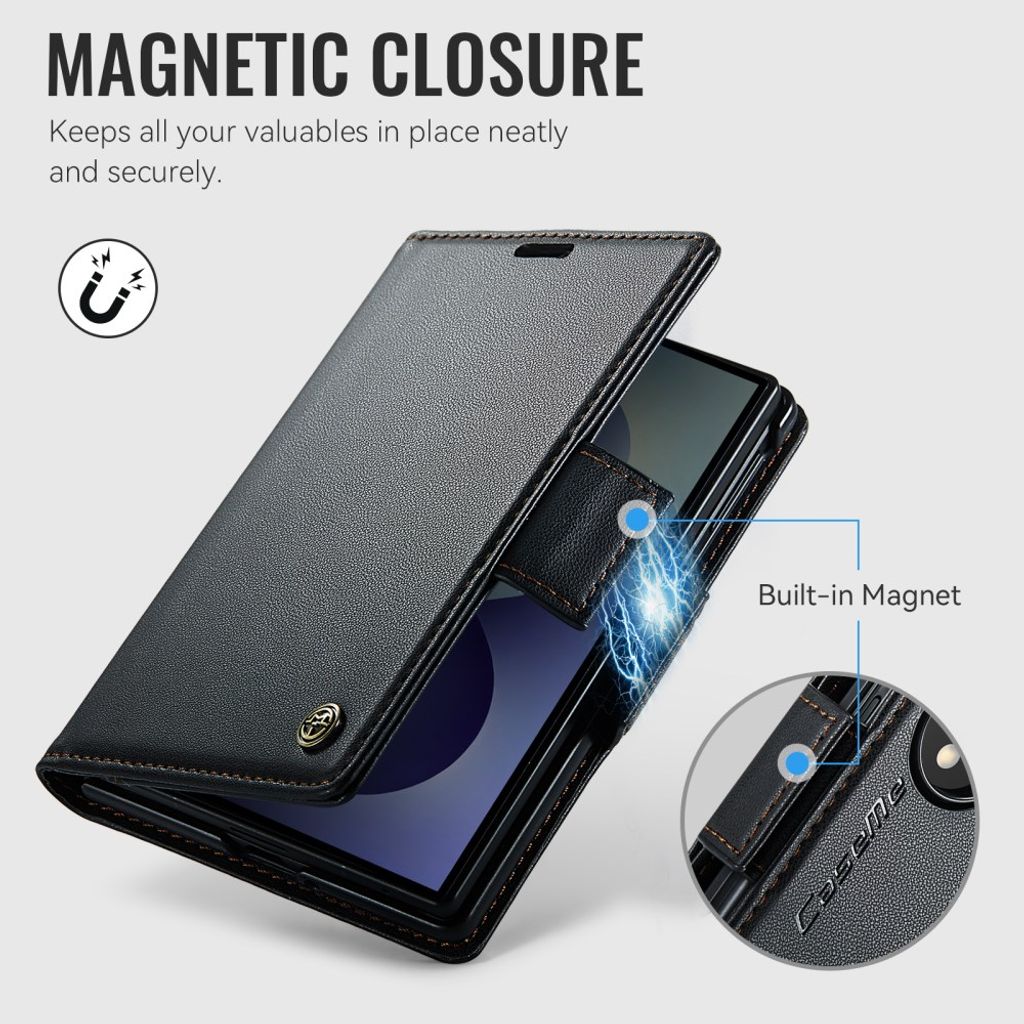 CASEME Samsung Galaxy Z Fold8 Flip Cover med RFID blokering - Sort
