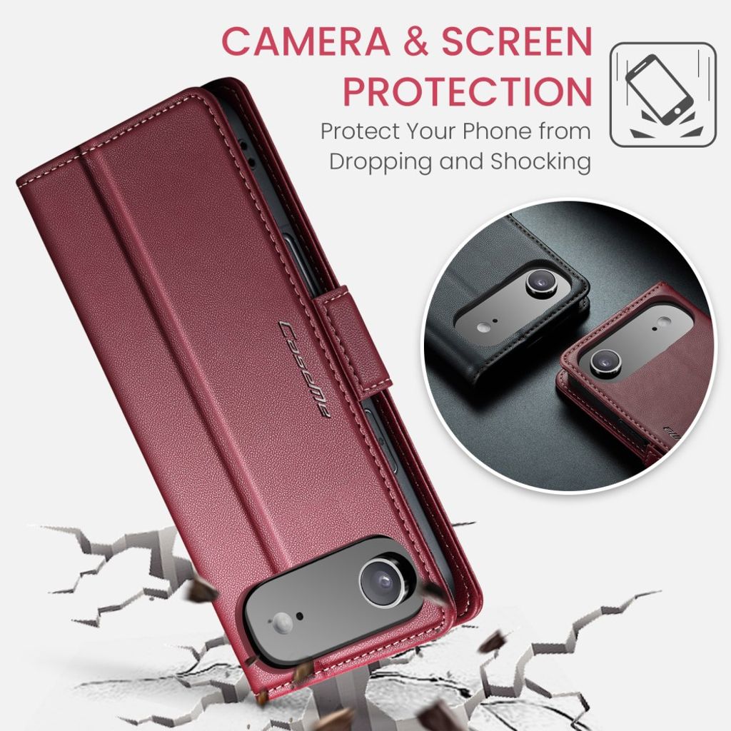 CASEME iPhone Air Fodral med Kortfack - Röd