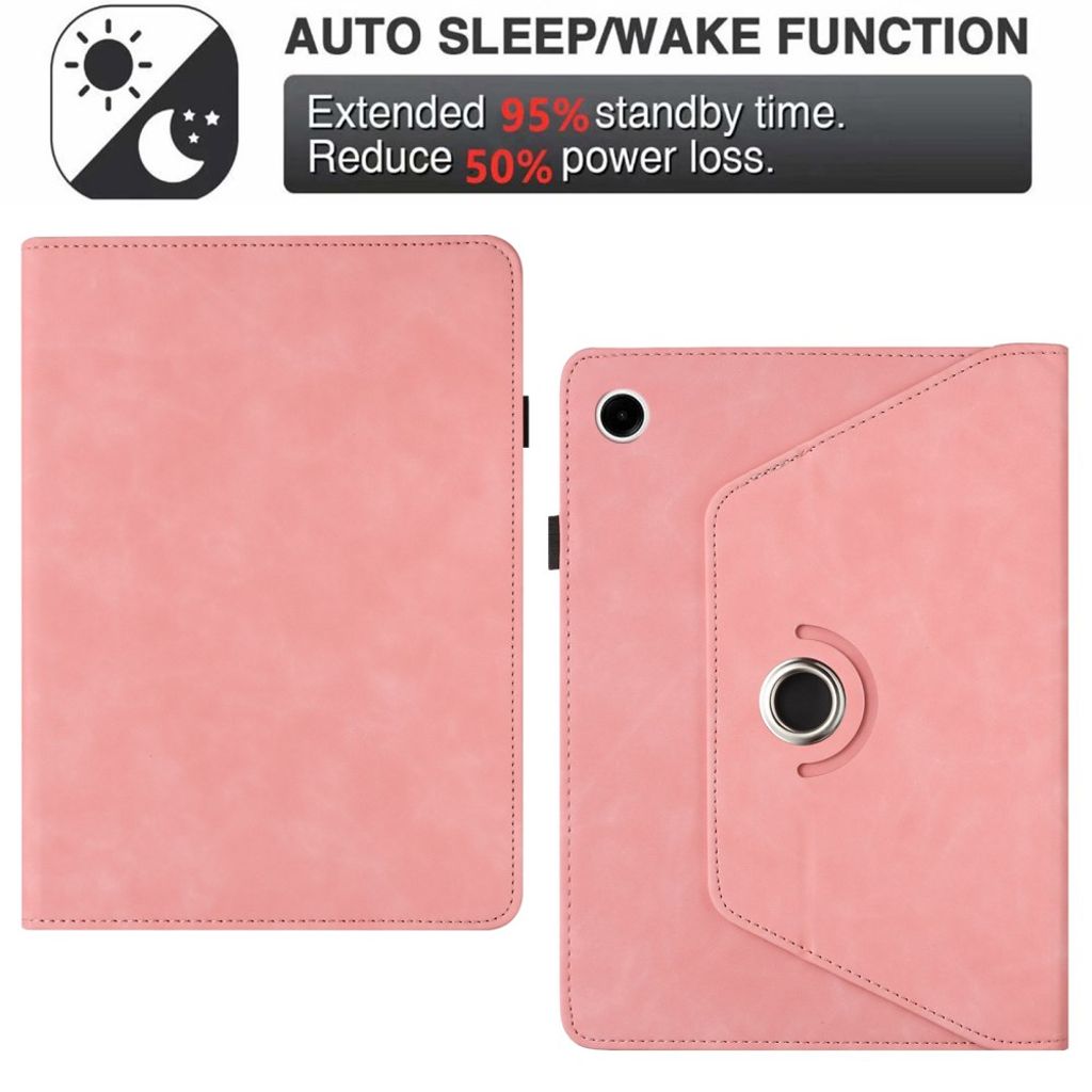 Samsung Galaxy Tab A11 / A9 Etui i PU-skinn - Rosa