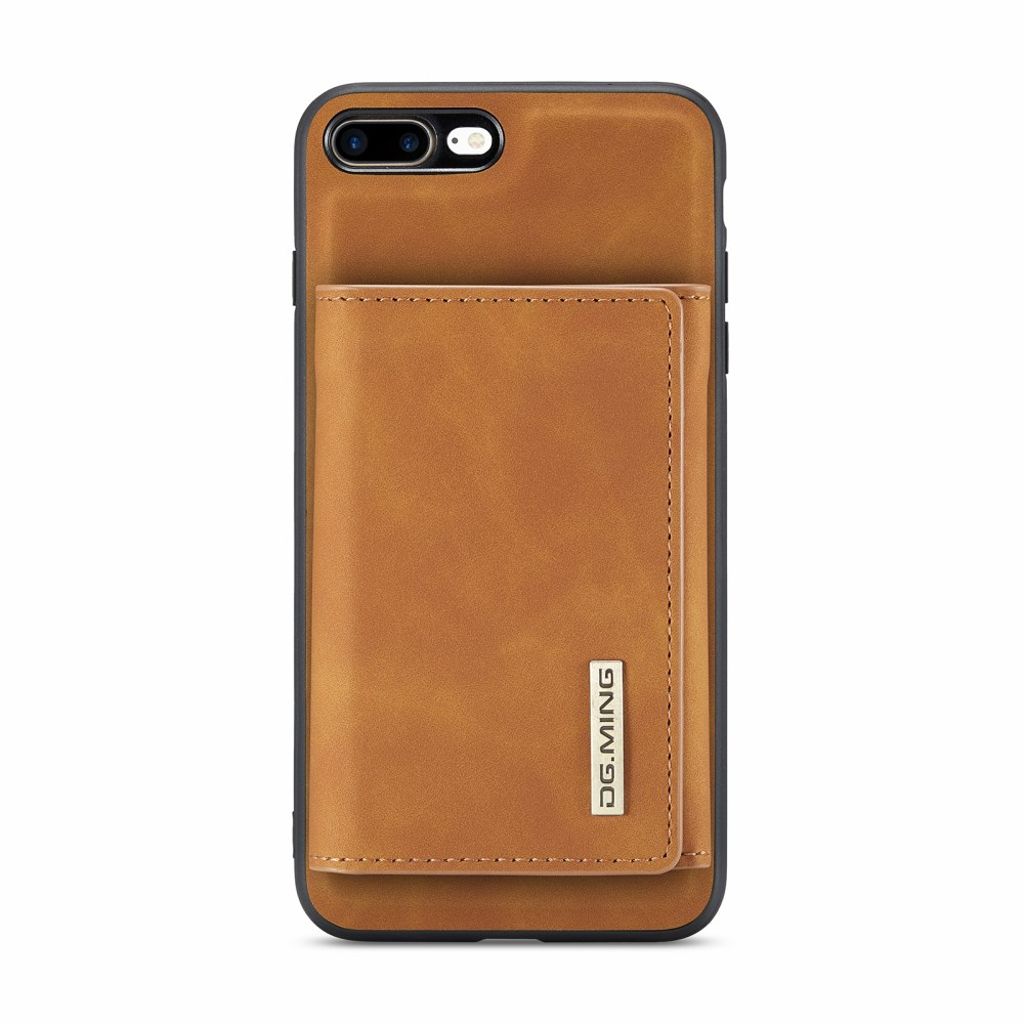 DG.MING iPhone 7 Plus / 8 Plus Kuori Lompakko - Ruskea