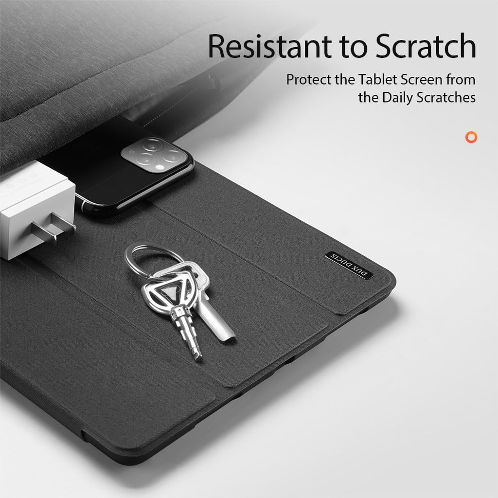 Dux Ducis iPad A16 11" 2025/10.9" 2024 Flip cover med holder til styluspen - Sort