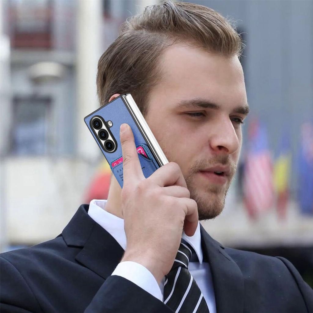 Samsung Galaxy Z Fold8 Ultra MagSafe Kuori irrotettavalla Kortin haltija - Sininen
