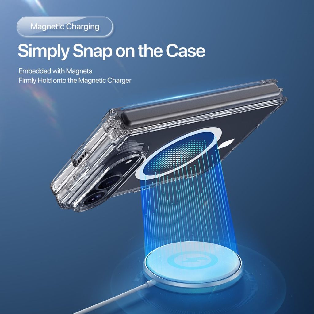 DUX DUCIS iPhone Fold Flip Cover MagSafe kompatibel - Gennemsigtig