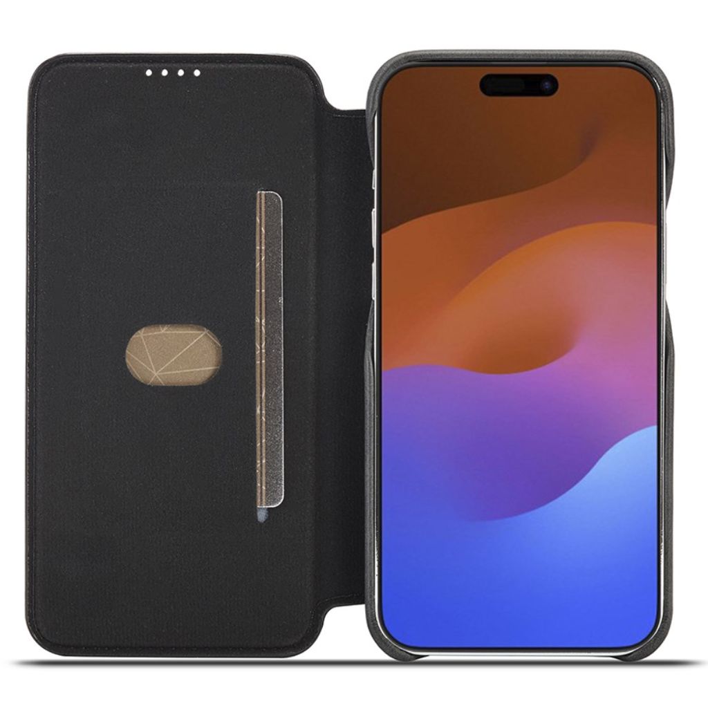 LC.IMEEKE iPhone 15 Pro Max Kotelo Jalusta - Musta