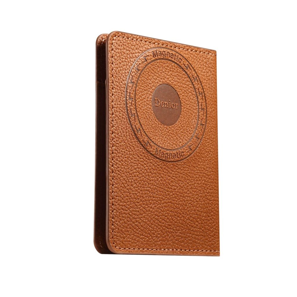 DENIOR MagSafe Wallet Magnetisk Kortholder for Mobiltelefon - Brun