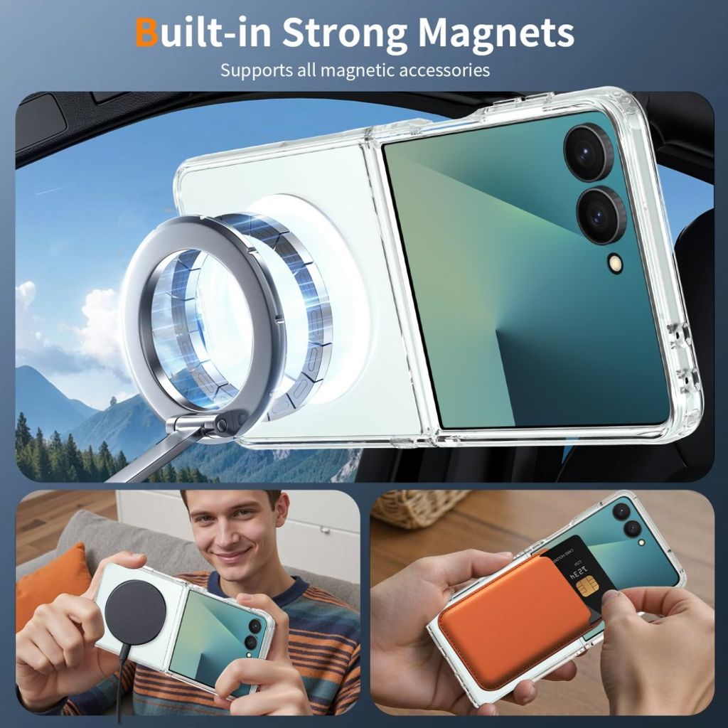 Samsung Galaxy Z Flip8 MagSafe Cover - Gennemsigtig