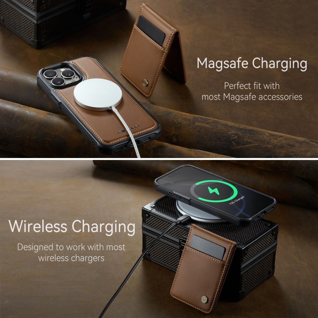 JEEHOOD iPhone 12 Pro Max Cover med MagSafe - Brun