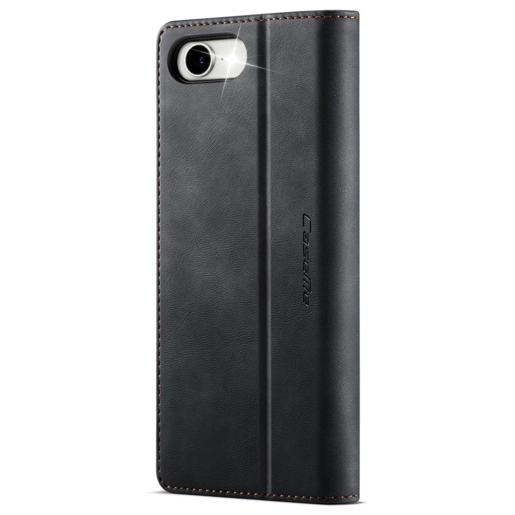 CASEME iPhone 16e Wallet Cover RFID Blocking Stand – Black