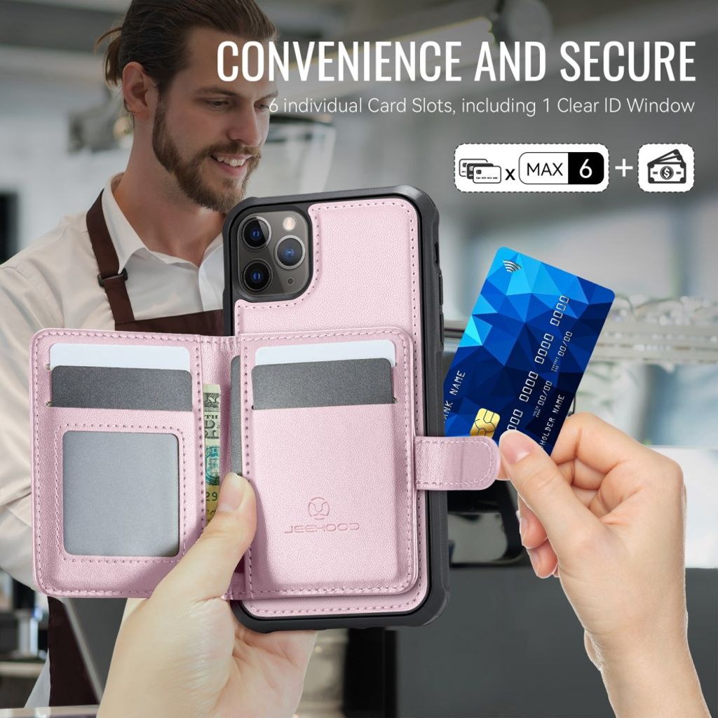 JEEHOOD iPhone 11 Pro Cover med MagSafe - Lyserød