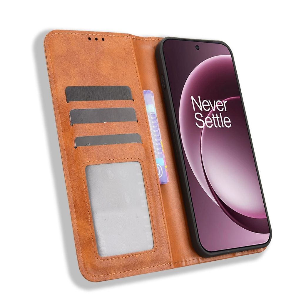 OnePlus 15 5G Wallet Cover - Brown