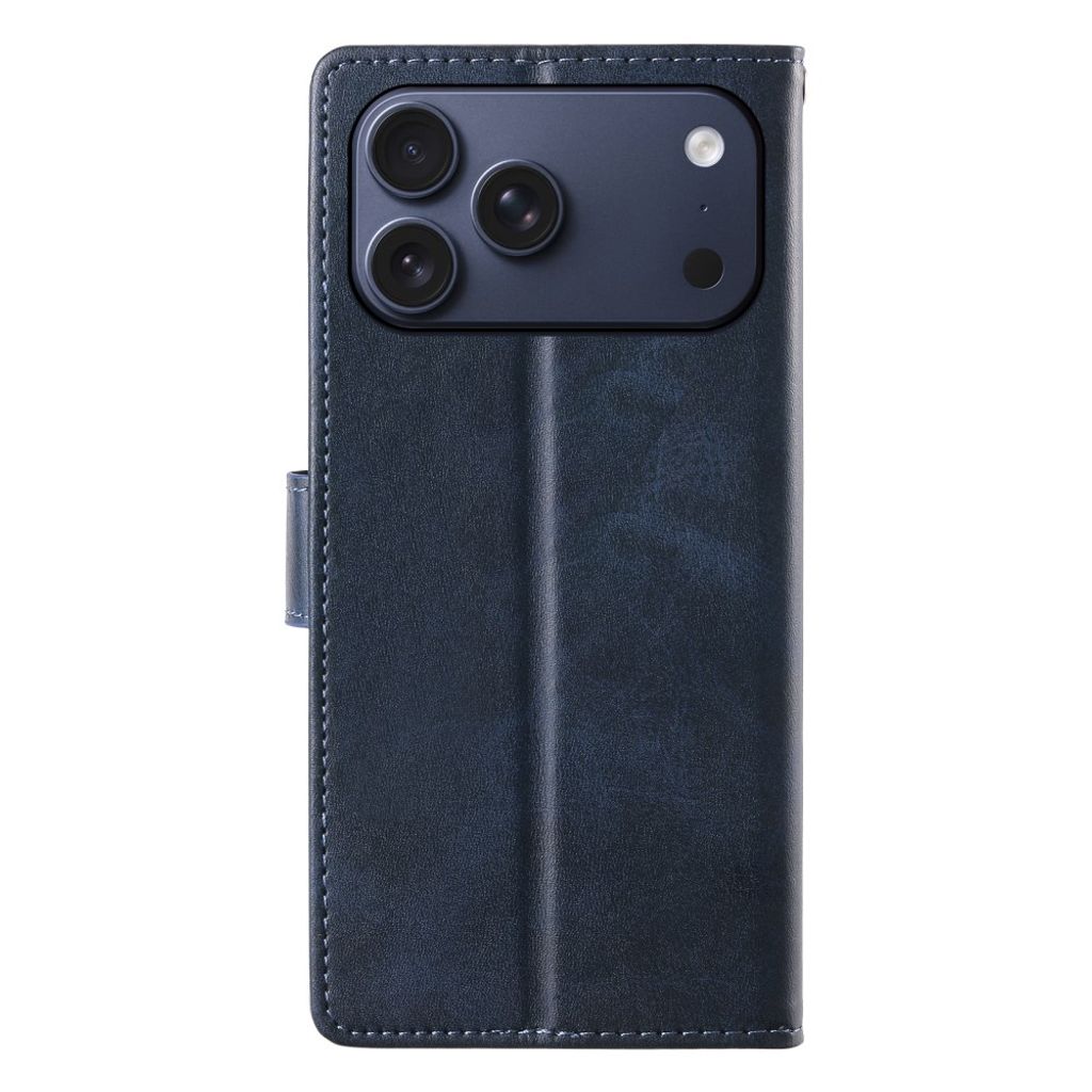 iPhone 18 Pro Max/17 Pro Max Lompakkokotelo jalustalla - Sininen