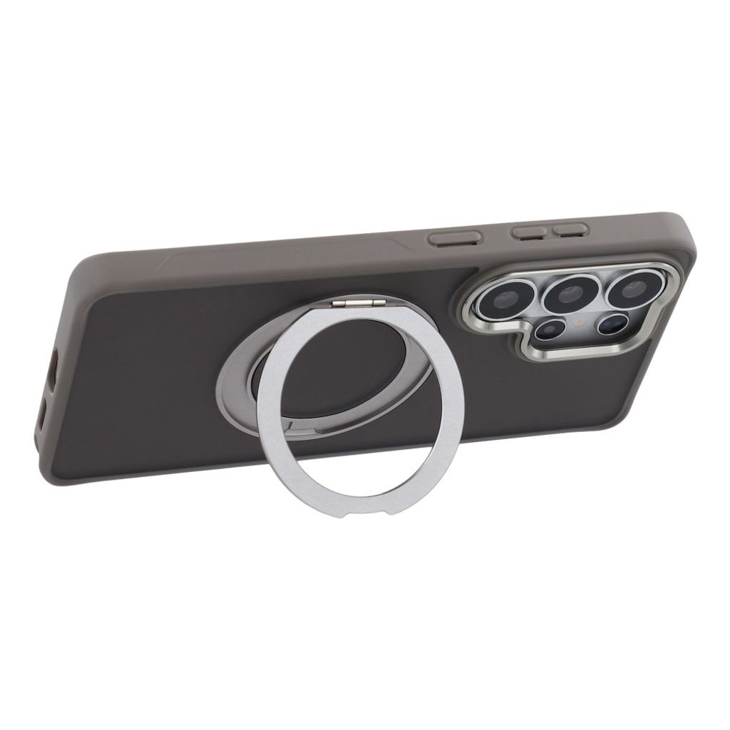 Samsung Galaxy S26 Ultra MagSafe Deksel med ringstativ - Grå