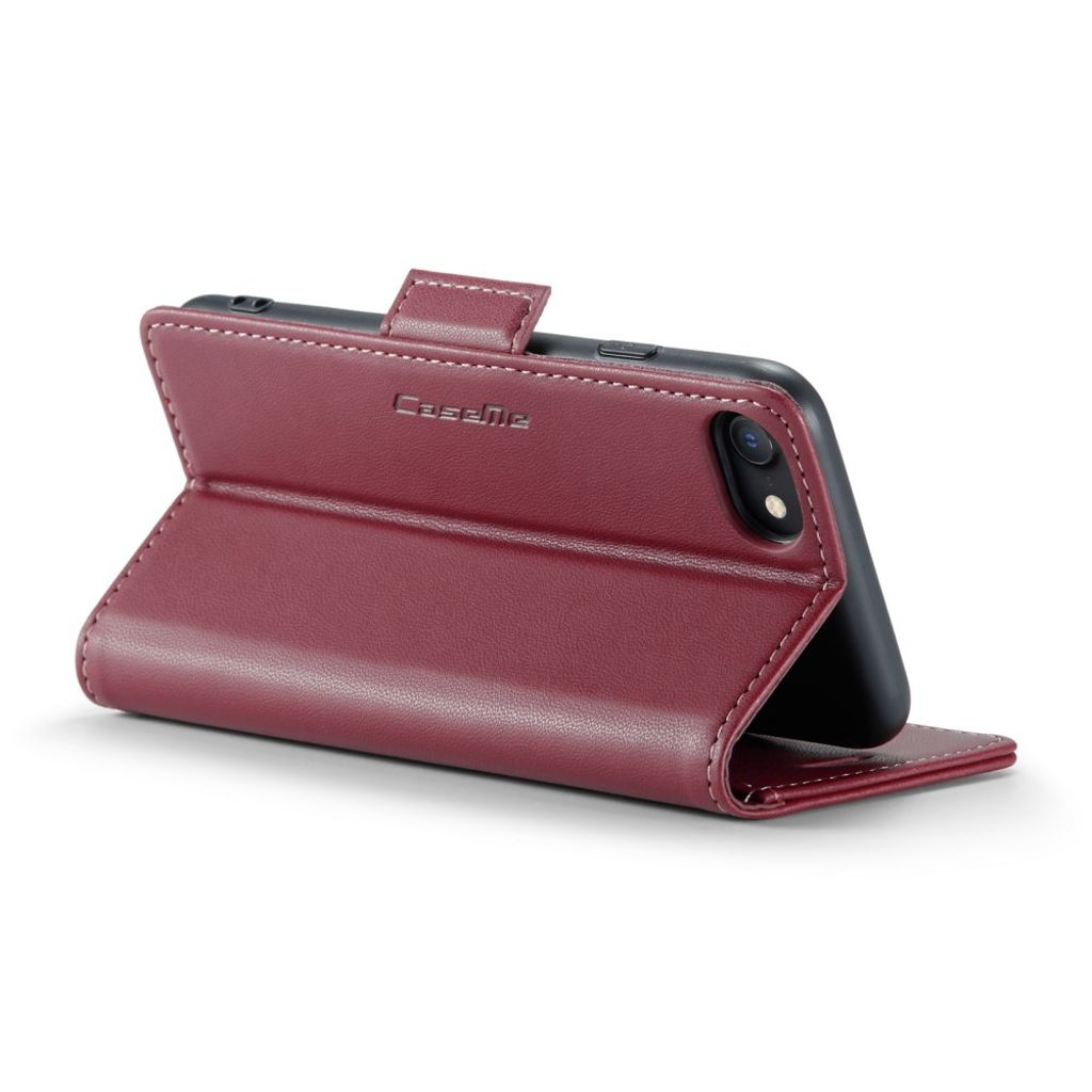 CASEME iPhone 6/6s/7/8/SE 2020/2022 Etui med Kortplads - Rød